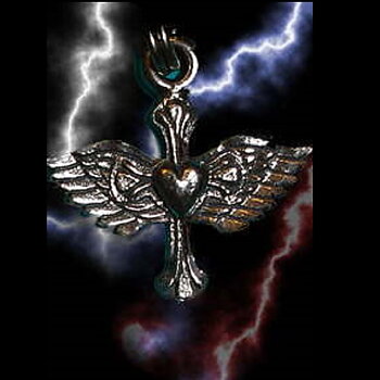 Guardian Wing Heart zipper pullers.