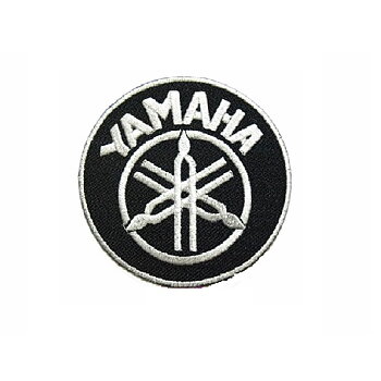 Yamaha Round Patch Brodyrmärke. (Ø8 cm)