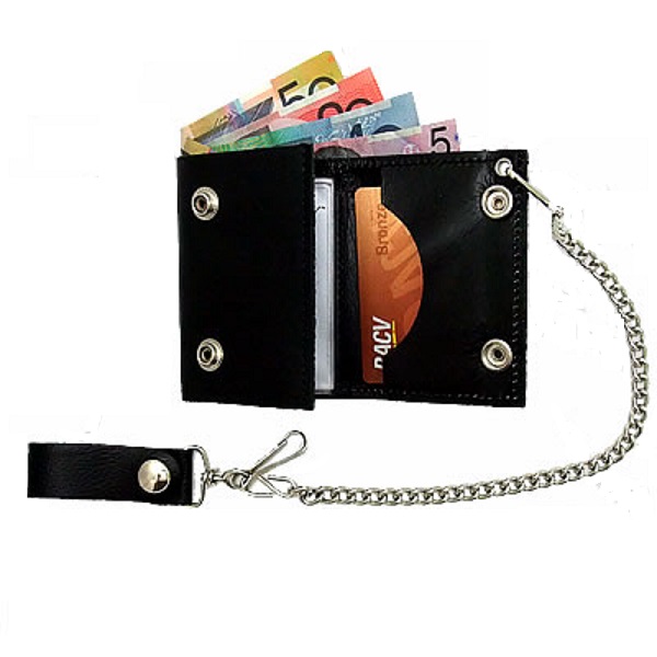 Plånbok Trifold Dagger Skull Med Kedja 4. - 3