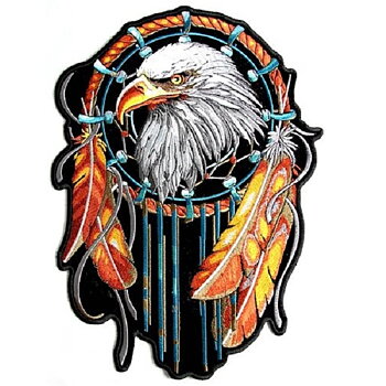 Eagle Dream Catcher Patch Big Brodyrmärke.