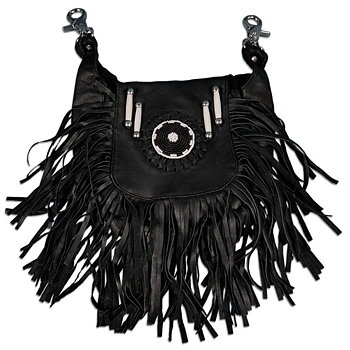 Soft Clip Pouch Purse with Fringe