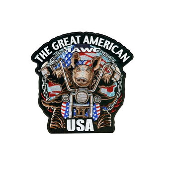 Great American Hawg Smal Patch Brodyrmärke (10x10 cm)