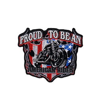 American Rider Narrow Brodery Badge (10x8 cm)