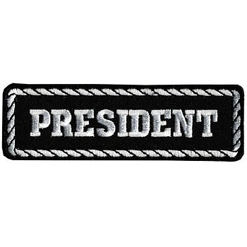 President Patch embroidery badge (11x3 cm)