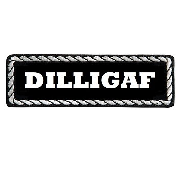 Dilligaf Patch embroidery badge (11x3 cm)