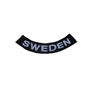 Sverige Banner Smal lapp broderimerke (8x1,5 cm)