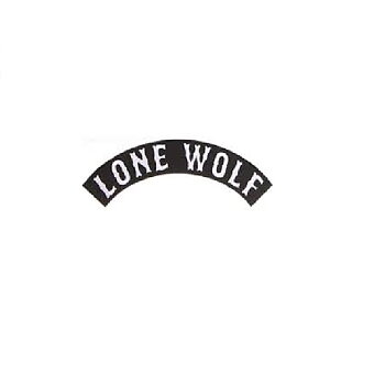 Lone Wolf Banner Schmales Stickereiabzeichen (8x1,5 cm)