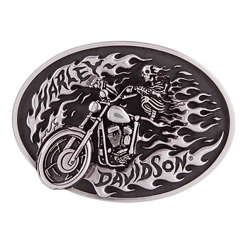 Harley Davidson®Men´s High On Fire Belt Buckle. (9,5x7 cm)