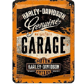 Harley Davidson Genuine Garage . Metallskylt. (30x40)