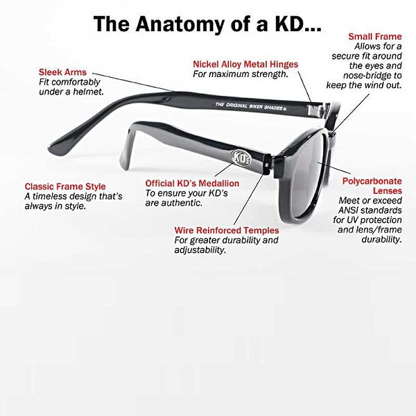 X-KD är 20 procent större än originalets KD:s  Bikers  Readers Glasses Clear Sol- & Läsglasögon Styrka 2,5 - 7