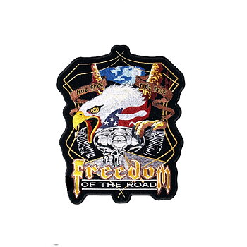Midnight Eagle Patch Smal Brodyrmärke. (14x11 cm)