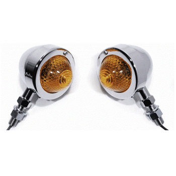 Chromed Bullet Signal Light Blinkers.