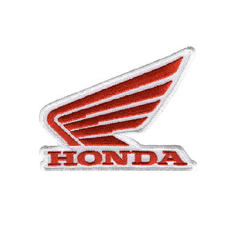 Honda Racing Schmales Aufnäher-Stickabzeichen (8x6,5 cm)
