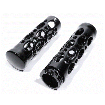 Racing Custom 25,4 mm Schwarzer Tear Style Griff.