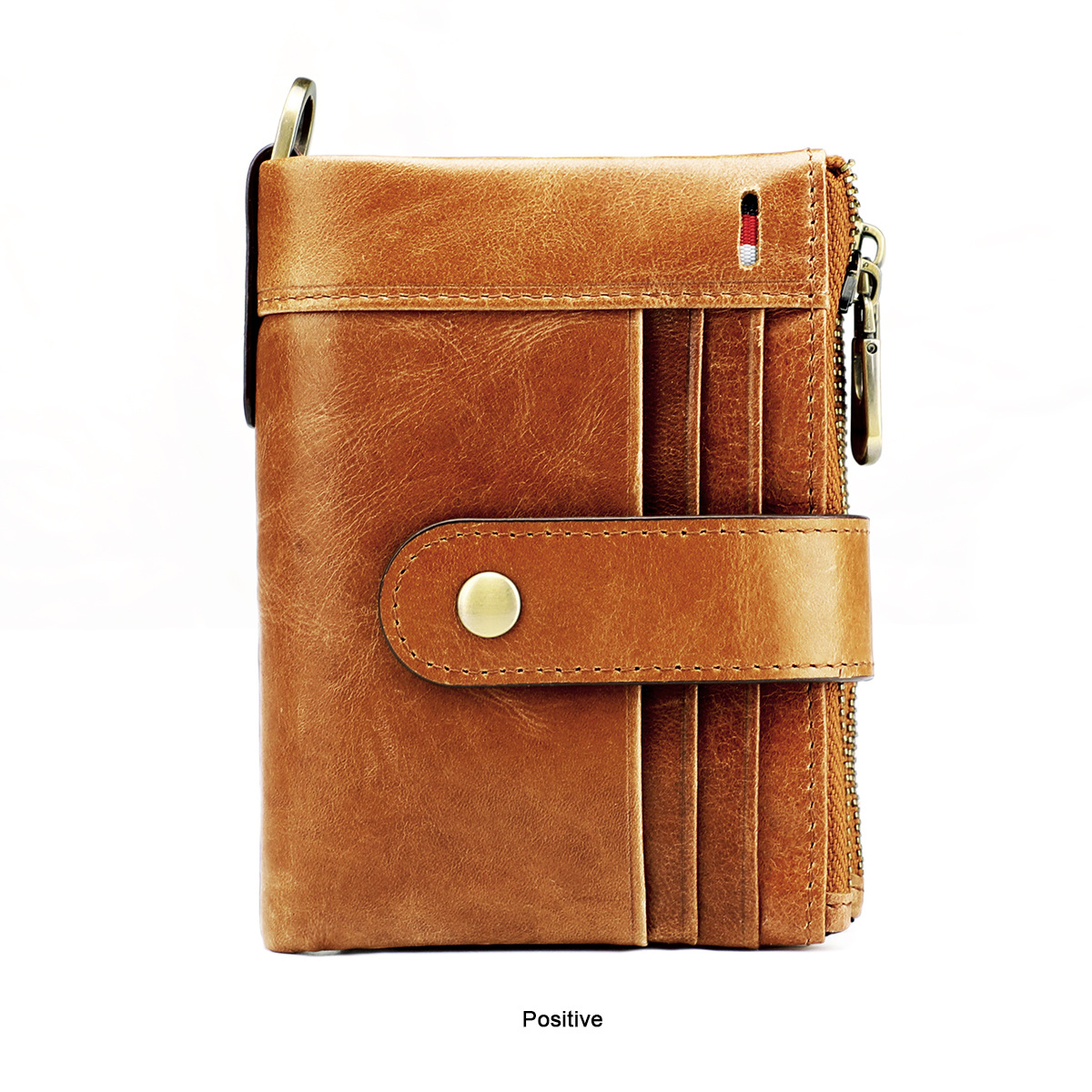 Short Wallet Men Genuine Cow Leather Casual Multifunction Card Holder Coin Bag. - 11