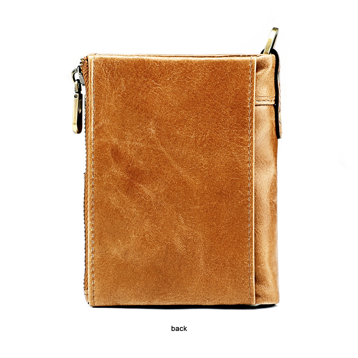 Short Wallet Men Genuine Cow Leather Casual Multifunction Card Holder Coin Bag. - 9