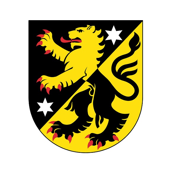 Wappen des Landkreises Västergötland Gesticktes Abzeichen. - 2