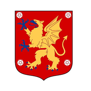 Östergötland Landskapsvapen Brodyrmärke.