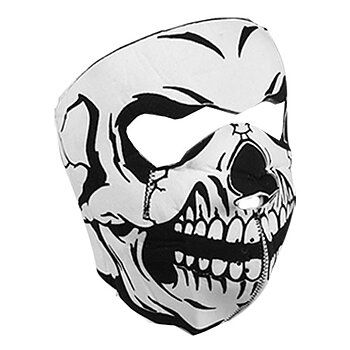 B/W Skull Neoprene Face Mask.