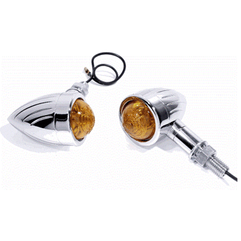 Rillet Billet Mini blinklys! Blinklys for HD Honda Suzuki Yamaha Universal 12V