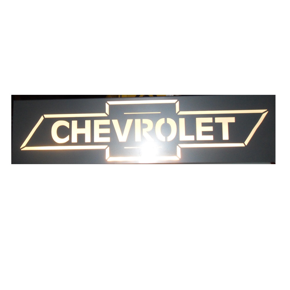 Chevrolet Nostalgia Nummernschild mit LED-Beleuchtung. - 2