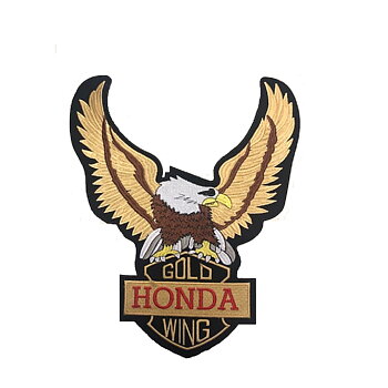 Goldwing Honda Eagle Big Backpatch broderimerke (30x25 cm)