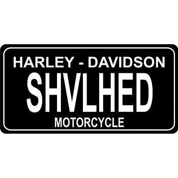 Harley Davidson Nummernschild Shovelhead.