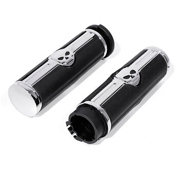 Griffe Skull Chrome Custom Handle für Ø 25,4 mm Lenker.