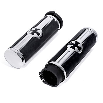 Griffe Iron Cross Chrome Custom Lenker für Ø 25,4 mm Lenker.