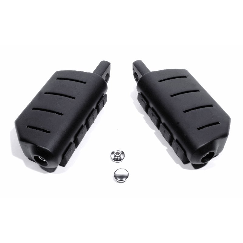 Dually Foot Pegs Black For Harley-Davidson Dyna, Softail, Sportster. - 2
