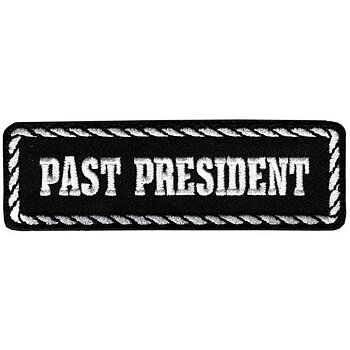 Past President Patch embroidery badge (11x3 cm)