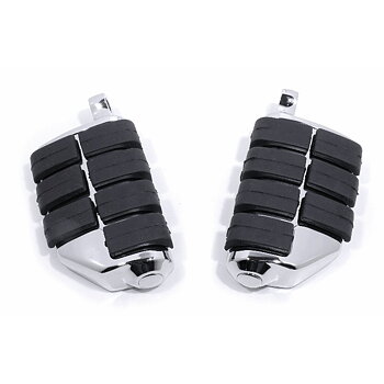 Dually Foot Pegs Chrome For Harley-Davidson, Dyna, Softail, Sportster, V-Rod.