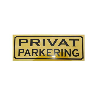 Privat parkeringsplass (21x7,5 cm)
