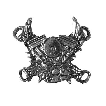 Up-Wing V-Twin Lace Up Charms für Jacken und Westen. (4Stück/Packung)