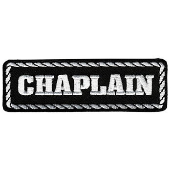 Chaplan Patch embroidery badge.