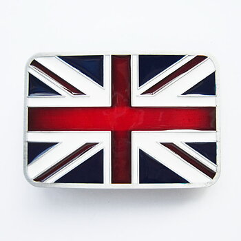 Union Jack Buckle Buckles. (9x5cm)