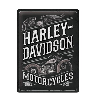 Harley Davidson Motorcycle Since 1903 Metallskylt . (30x40cm)