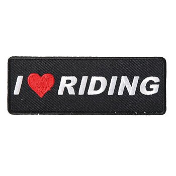 I Love Riding Patch Embroidery Patch (11x5 cm)
