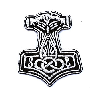 Tors hammer lapp broderimerke (8x7 cm)