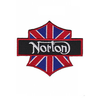 Norton UK Flag Narrow Patch. (9x7,5 cm)