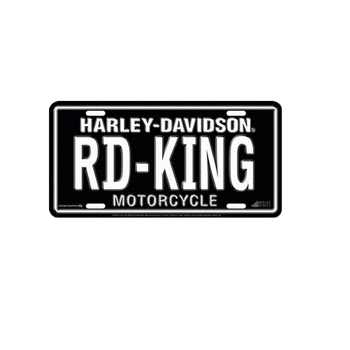 Harley Davidson Nummernschild Road King.