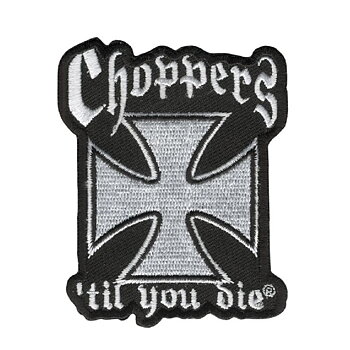 Choppers Til You Die Big Patch broderimerke (17x17 cm)