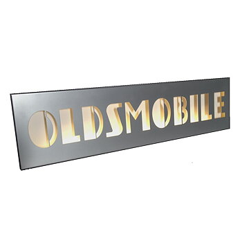 Oldsmobile Nostalgia Nummernschild mit LED-Beleuchtung.