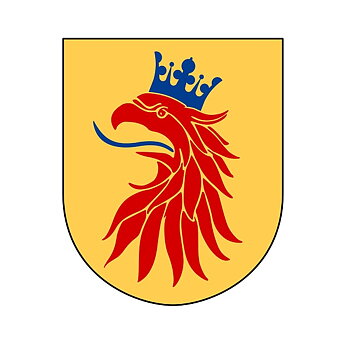 Skåne Landskapsvapen Brodyrmärke.