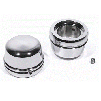 Chromed Decoration nuts for front axle for motorcycle.