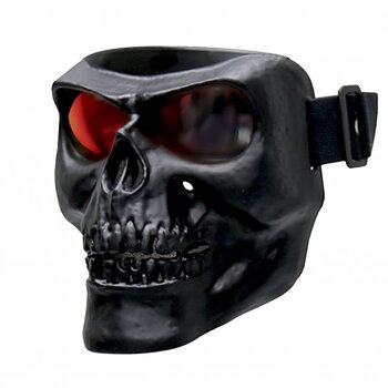 Black Skull Polypro Face Mask With G-Tech Lenses.