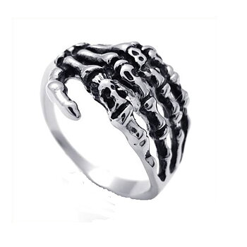 Skull Skeleton Hand Ring