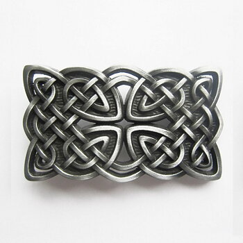 Vintage Cross Celtic Knot Rectangle Buckle. (8,5x5cm)
