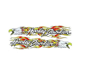 Harley Davidson Flying Eagle Par Large Dekal.