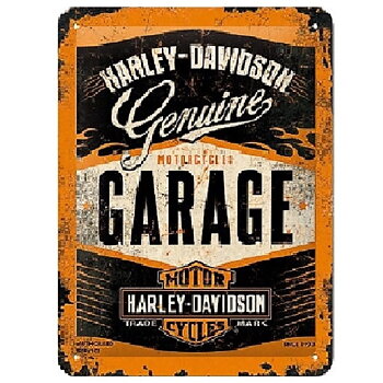 Harley Davidson Genuine Garage . Metallskylt. (40x60cm)